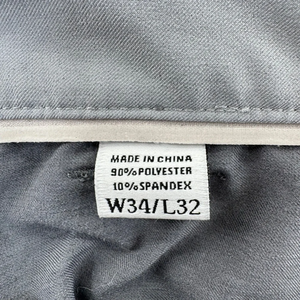 FootJoy Golf Pants Mens 34x30 Gray Performance Stretch‎ Tech Breathable Chinos